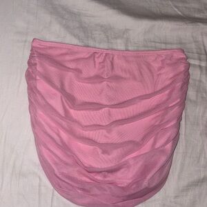 SHEIN Pink Ruched Mini Skirt